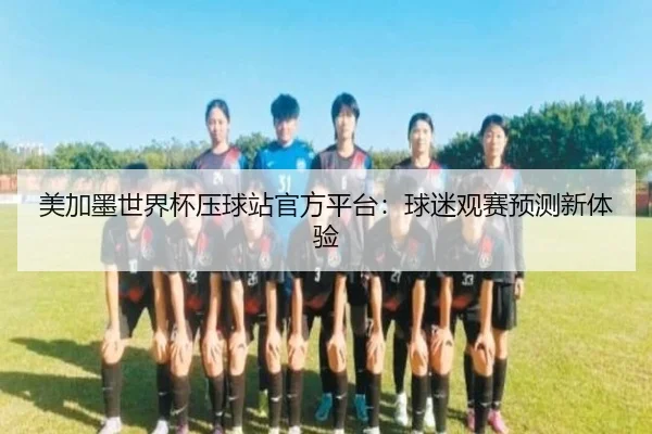 美加墨世界杯压球站官方平台：球迷观赛预测新体验